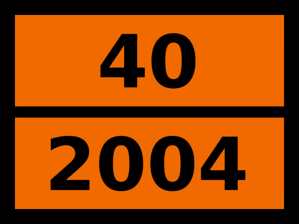 Табличка опасный груз "40-2004. Магния диамид"