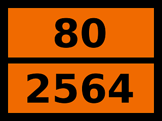 Табличка опасный груз "80-2564. Кислоты трихлоруксусной раствор"