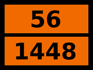 Табличка опасный груз "56-1448. Бария перманганат"