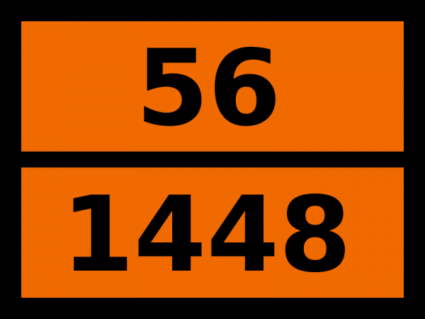 Табличка опасный груз "56-1448. Бария перманганат"