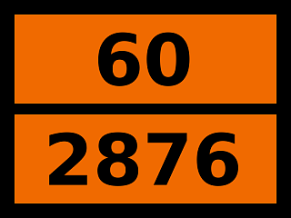 Табличка опасный груз "60-2876. Резорцин"