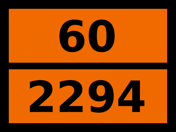 Табличка опасный груз "60-2294. N-метиланилин"