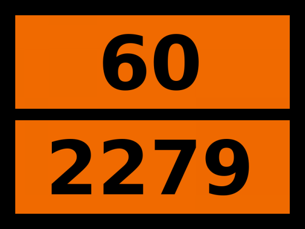 Табличка опасный груз "60-2279. Гексахлорбутадиен"