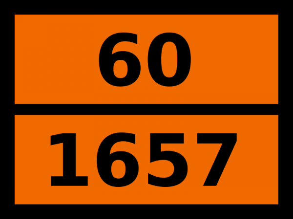 Табличка опасный груз "60-1657. Никотина салицилат"