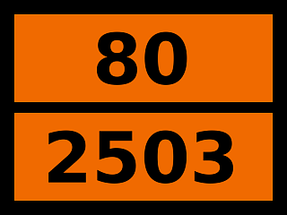 Табличка опасный груз "80-2503. Циркония тетрахлорид"