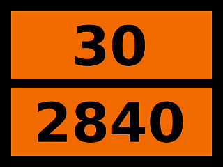 Табличка опасный груз "30-2840. Бутиральдоксим"