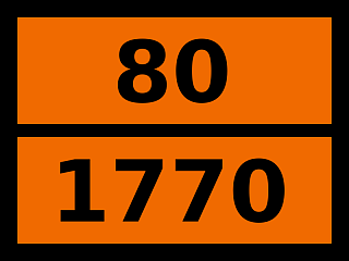 Табличка опасный груз "80-1770. Дифенилметилбромид"