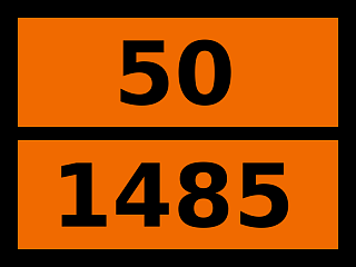 Табличка опасный груз "50-1485. Калия хлорат"