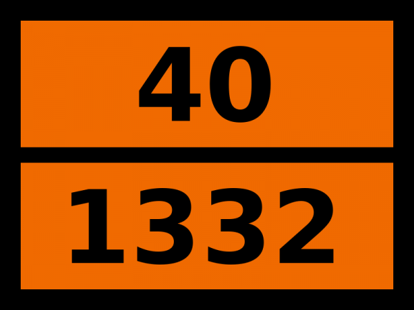 Табличка опасный груз "40-1332. Метальдегид"