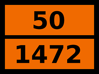 Табличка опасный груз "50-1472. Лития пероксид"