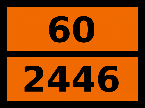 Табличка опасный груз "60-2446. Нитрокрезолы твердые"
