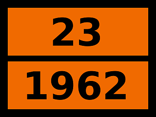 Табличка опасный груз "23-1962. Этилен"