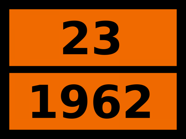 Табличка опасный груз "23-1962. Этилен"