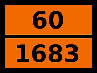 Табличка опасный груз "60-1683. Серебра арсенит"