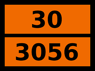 Табличка опасный груз "30-3056. Н-гептальдегид"