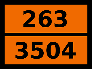 Табличка опасный груз "263-3504. Продукт химический под давлением"