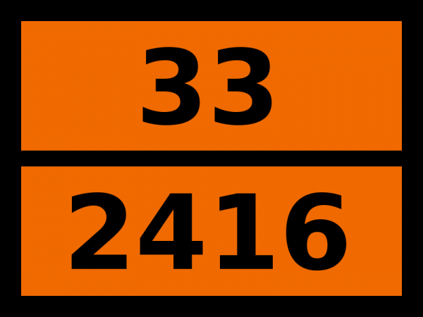 Табличка опасный груз "33-2416. Триметилборат"