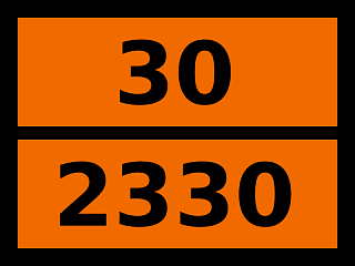 Табличка опасный груз "30-2330. Ундекан"