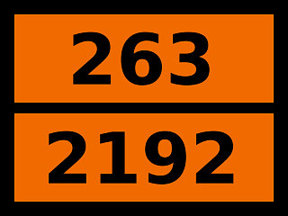 Табличка опасный груз "263-2192. Герман"