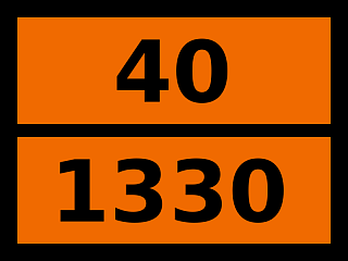 Табличка опасный груз "40-1330. Марганца резинат"
