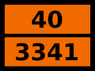Табличка опасный груз "40-3341. Тиомочевины диоксид"
