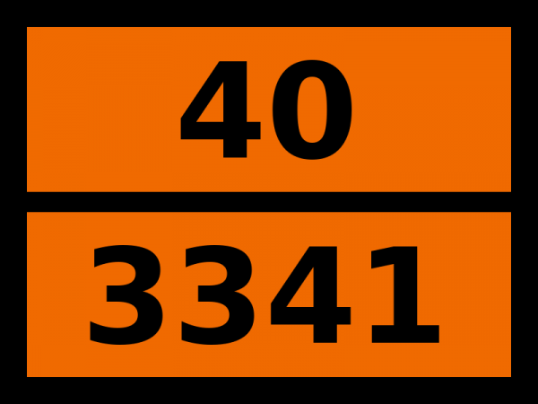 Табличка опасный груз "40-3341. Тиомочевины диоксид"